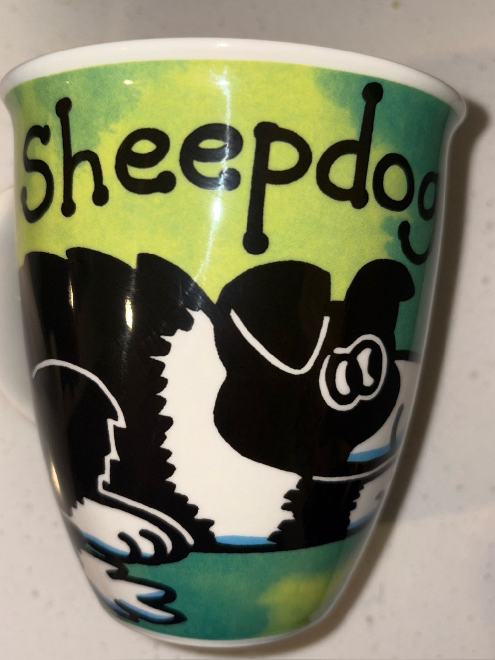 Dunoon Collie Sheepdog Stoneware Mug Jane Brookshaw Design